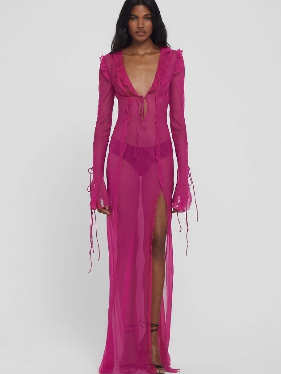 Rat And Boa Pink Farretti Dress Size L